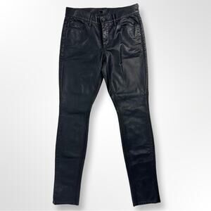 MOTHER 27 Faux Leather Pants Skinny Hot Ticket Black NEW